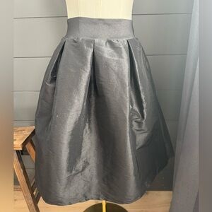Main Strip Elastic Back Black A-Line Skirt Size M/L Party Holiday Dance Simmer